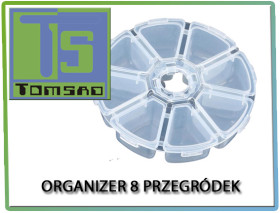Organizer 8 przegródek na transpondery