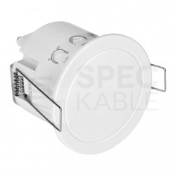 Czujnik ruchu automatyczny USS, detektor podtynkowy 1200W 230V 360st. IP65 o zasięgu działania 2-6m biały ORNO