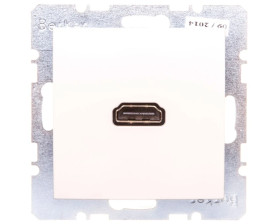 Berker S.1 Gniazdo HDMI z przyłączem 90 stopni kremowe połysk 3315438982