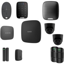 AJAX Zestaw: Hub 2 (4G) + 2x MotionProtect + DoorProtect + SpaceControl + StreetSiren + LifeQuality + 1x LeaksProtect + KeyPad +