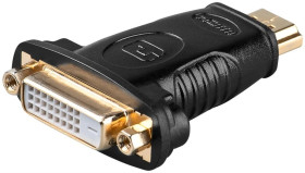 Adapter HDMI™/DVI-D, pozłacany - Połączenie typu Wtyk HDMI™ (typ A)