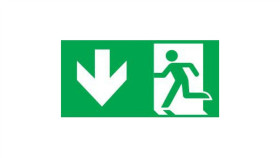 Piktogram Wyjście W Dół Lewo E9 Intelight Do Oximia, Ramki Dwustronnej Orion,...