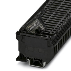 Złączka szynowa bezpiecznikowa Phoenix Contact poziomy: Pojedynczy 24 → 12AWGŚruba UK5-HESILA 250 6.3A 500 V