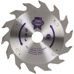 Faithfull FAIZ12814 TCT Circular Saw Blade 128 x 20mm x 14T POS