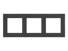 SIMON 55 Ramka 3 potrójna Nature szkło mrożone czarne TRN3/179 KONTAKT SIMON