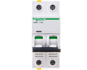 Wyłącznik nadprądowy 2P C 4A 6kA AC iC60N-C4-2 Acti9 A9F04204