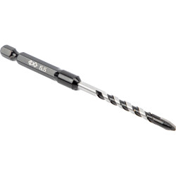 Stone/tile drill bits, Ø 5.5 mm, 1/4" bit, 105 mm, arrowhead, carbide, T3115 055