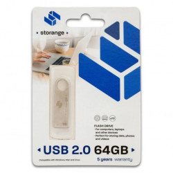 Pendrive Storange Slim 2.0 64GB Srebrny PS64GBSIL