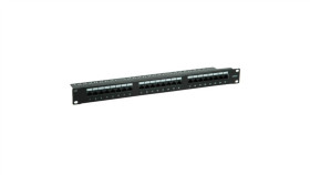 Value Patch Panel Kat. 6 (Klasa E) 19, 24P, Nieekranowany, Czarny