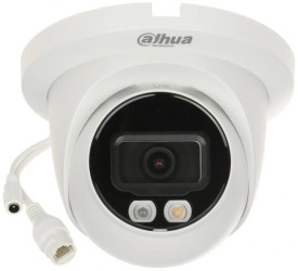 Kamera IP 4Mpix, FullColor, kopułkowa, AI, H.265, IP67, ob. 2.8mm, światło białe do 30m, IR do 30m, WDR, HLC, SDXC, mikrofon, 12