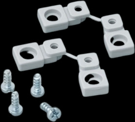 Wall mount, PA, light gray, for enclosure shell with groove/with tongue 80/120/160/200/240, ROBUST-BOX width 80/120/160/200 Vers