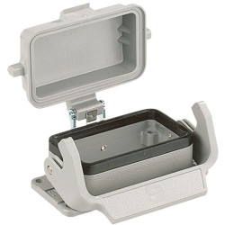 Harting 09 30 010 0301 Han&#xAE; 10 B Base Panel Housing Bulkhead 2 Lever