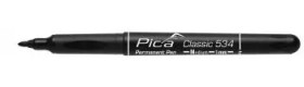 Permanent pen, black, 1 mm, for permanent marking, 534/46