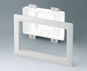 Installation assembly kit, ABS, (W x H) 234 x 185 mm, white, B4142597