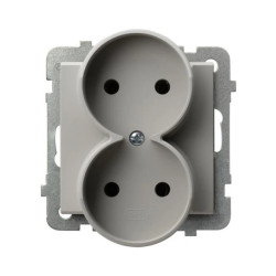 SONATA Gniazdo podwójne moduł bez ramki kaszmir GP-2RR/m/82