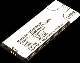 14163 Smartphone battery for Microsoft devices, Li-Ion, 2400 mAh