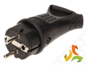 Wtyczka gumowa z uchem prosta IP44 z uziemieniem 16A 250 V AC OR-AE-1369 ORNO