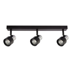 Lampa sufitowa Cino 3xGU10 Czarny + Chrom ML9949 Milagro