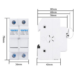 Rozłącznik Bezpiecznik 10x38 DC SOLAR 32A 2P