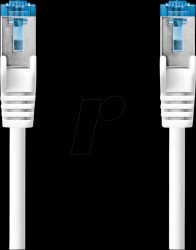 CCGB85330WT50 Patch cable, Cat.6a, S/FTP, 5 m, white