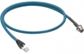 Kabel z gniazdem EtherNet/IP gniazdo M12 4-pinowe kodowanie D RJ45 24 AWG TPE J224TPESTPU03.0M