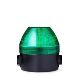 Sygnalizator 230 → 240 V Stroboskop Zielony Montaż rurowy LED