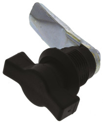 Uchwyt z zamkiem Poliamid Steinbach & Vollman dł. 39mm Czarny