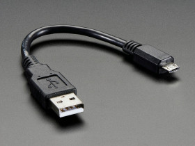 USB cable - 6" A/MicroB [Discontinued]