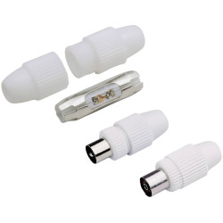 BKL 0403511 Coax Plug set IEC Coax Connector and socket 1 Set