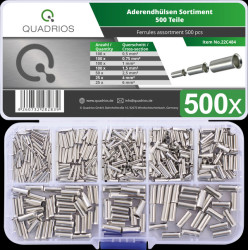 22C484 Bootlace ferrule set, uninsulated, set of 500, 0.5 - 6 mm²