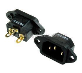 Gniazdo zasilające C14 do chassis Aucharm Gold