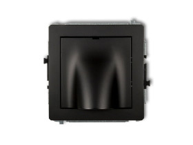 DECO Wypust kablowy czarny mat 12DWPK KARLIK