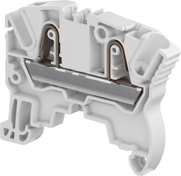 Standardowy zacisk na szynę DIN Entrelec poziomy: PojedynczyZacisk sprężynowy ZK4 32A 1 kV