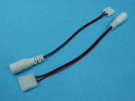 ZŁĄCZE DO TAŚM LED 10mm/GN.DC 2,1/5,5 BI