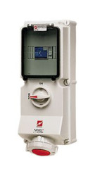 32A 400 V MENNEKES Czerwony, biały Montaż ścienny IP67