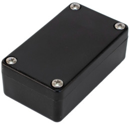 PC miniature enclosure, (L x W x H) 35 x 60 x 22 mm, black (RAL 9005), IP68, 1551WHBK