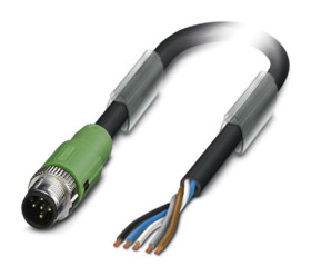 Przewód czujnik-siłownik ze złączem Złącze M12 liczba rdzeni 5 długość 2m Rodzaj A Męskie