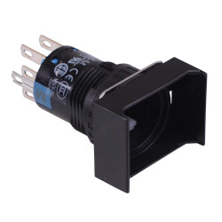 AL6H-M200 16mm Momentary Rectangular illuminated Push Button Body DPDT IDEC