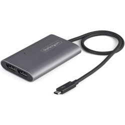 Adapter, 8K, do wyświetlaczy: 2, USB C, USB 3.1, DisplayPort