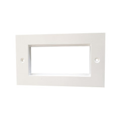 Płytka czołowa, seria: HTC, Cat6, Cat6a, Biały