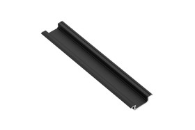 Profil ALU do taśm LED z kołnierzem GLAX czarny mat 2m (wpuszczany) PA-GLAX-AL-20M
