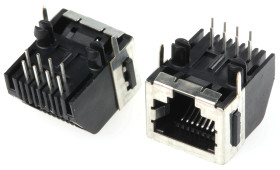 Złącze RJ45 Żeński Złącze RJ45 Przewlekany Cat3 TE Connectivity, 90°, 8P8C-żyłowe