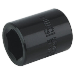 Sealey IS3815 Impact Socket 15mm 3/8&quot;sq Drive