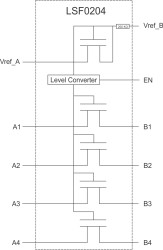 4-Bit Bidirectional Multi-Voltage Level Translator for Open-Drain & Push-Pull
