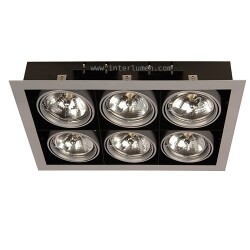 PASEO 600 szara G53 AR-111 6x50W Brilum 1916
