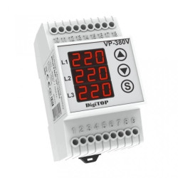 Przekaźnik napięciowy trójfazowy DigiTOP VP-380V