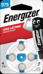 E001082205 Pack of 4 zinc air button cell, 11,6x5,4 mm