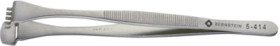Wafer tweezers, uninsulated, antimagnetic, stainless steel, 130 mm, 5-414