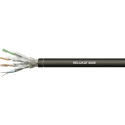Helukabel 802167 Ethernet Cable CAT 7e S/FTP 4x2x0.258 mm² Black per metre