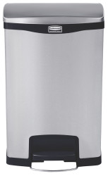 Pojemnik na odpady 50L, kolor: Chrom, materiał: Stal nierdzewna, Rubbermaid Commercial Products